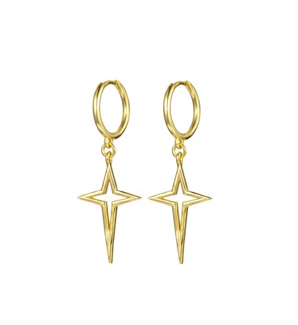 Pendientes-Aro-Estrella Pendientes-Aro-Estrella